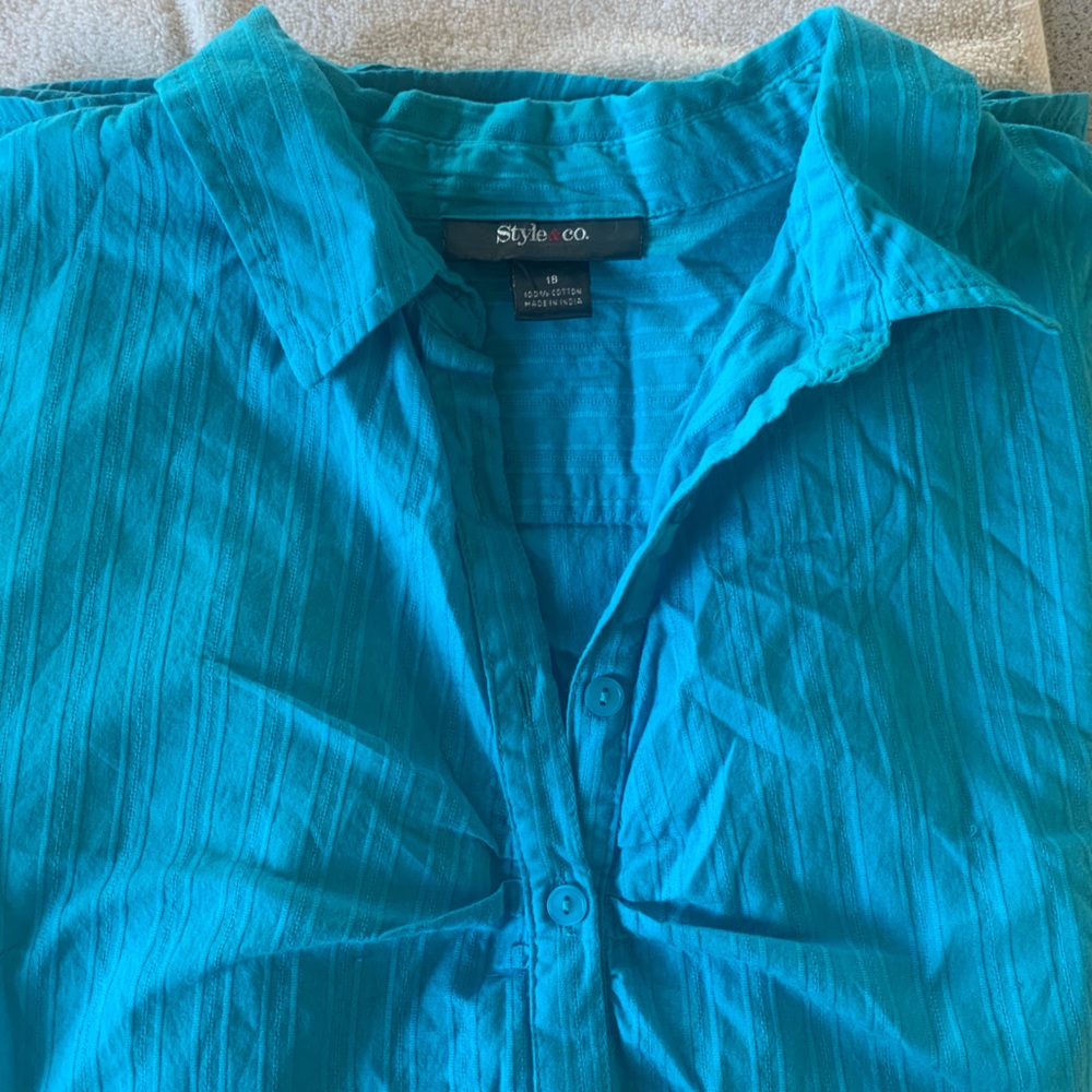 Style & Co Short Sleeve Blouse